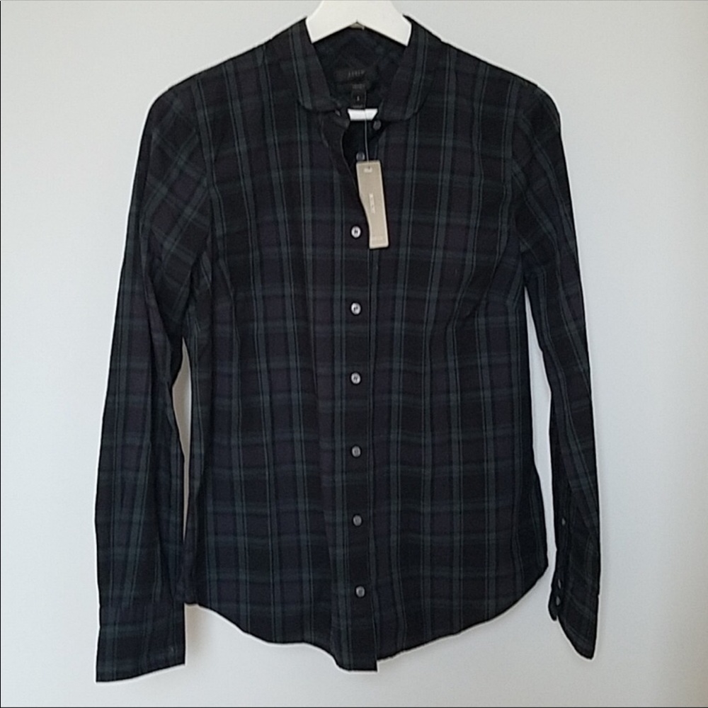 BNWT J Crew Plaid button down 8
